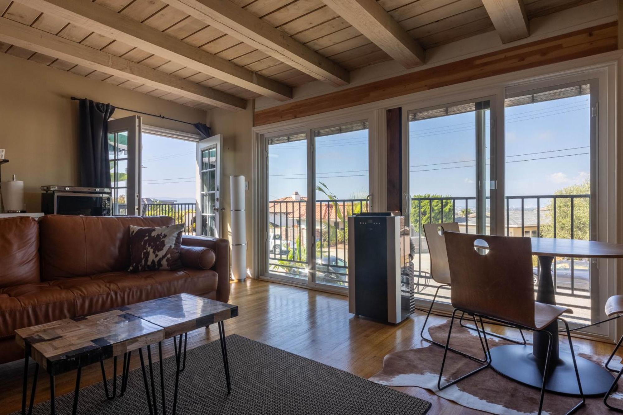 Overlooking Marina Del Rey Sailboats, Is Green Ginger Playa Del Rey On The Bluff, *